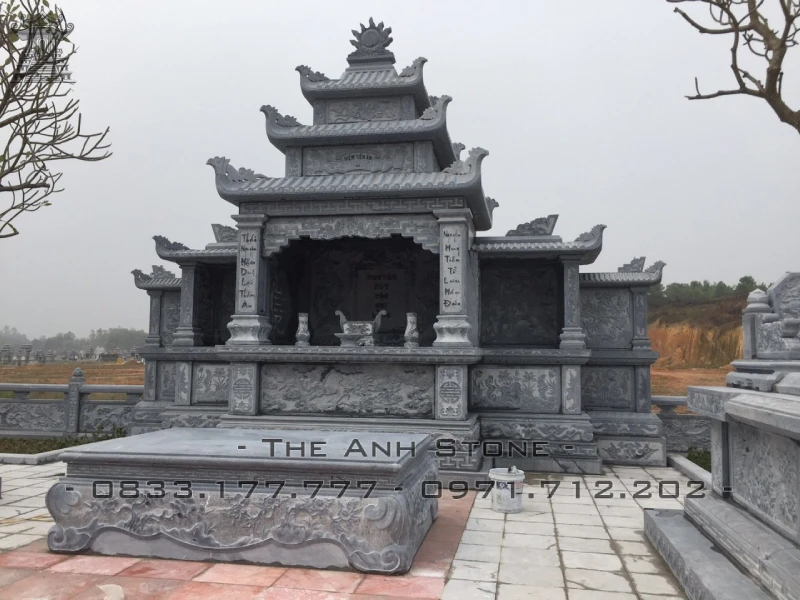 Báo giá lăng thờ đá đẹp 2025 - 10+ mẫu lăng thờ đá đẹp 3 mọi người nên tham khảo đó là đá xanh, đá trắng và đá hoa cương để làm lăng thờ đá