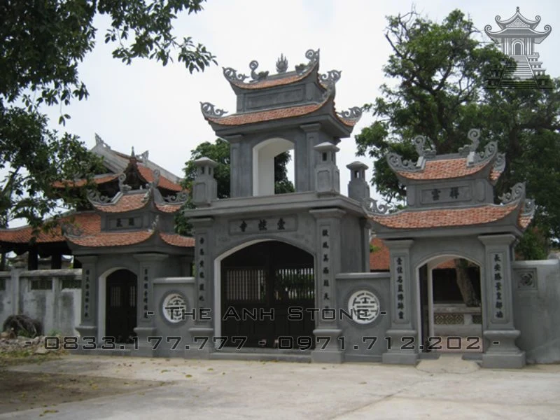 Top 10+ Mẫu Cổng Đá Đẹp Nhất Tại Việt Nam 2025 3 Cổng đá đình chùa