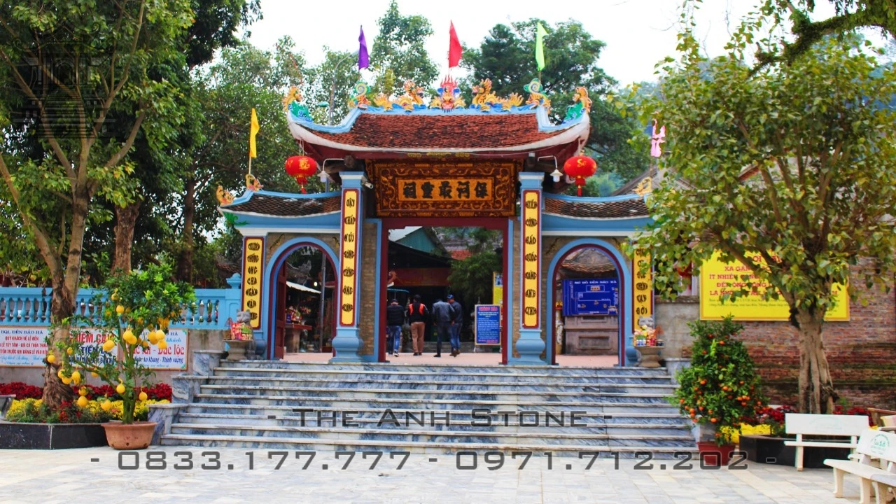 Thế Anh Stone xây dựng Cổng Tam Quan Đền Bảo Hà