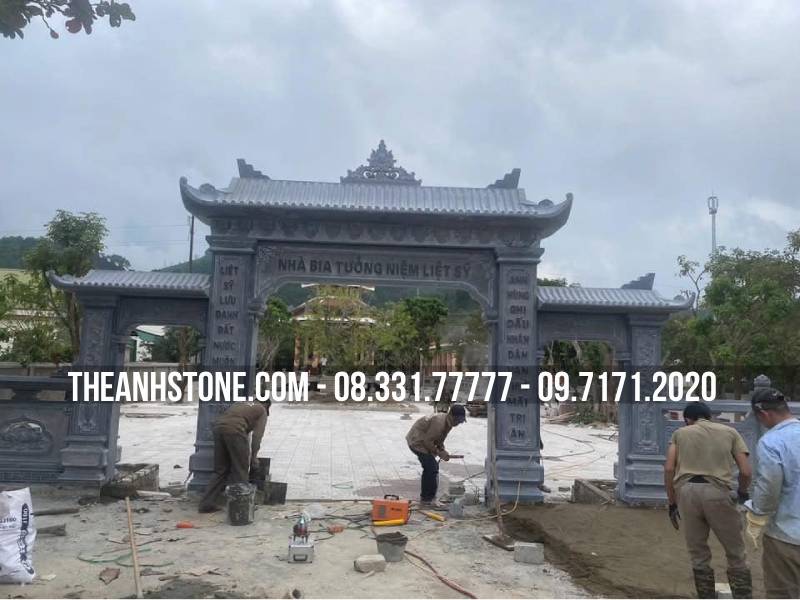 Top 10+ Mẫu Cổng Đá Đẹp Nhất Tại Việt Nam 2025 4 cổng đá