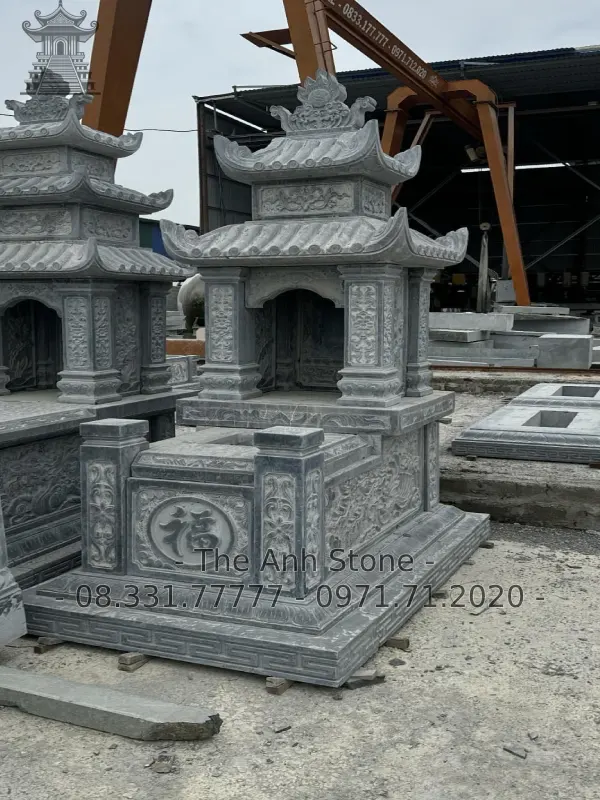 mộ đá 2 mái 1