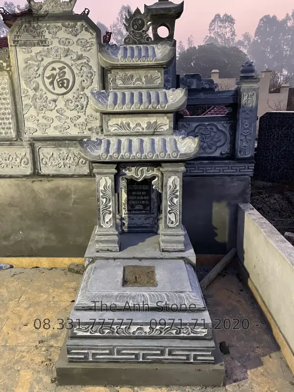 mộ đá 2 mái 10