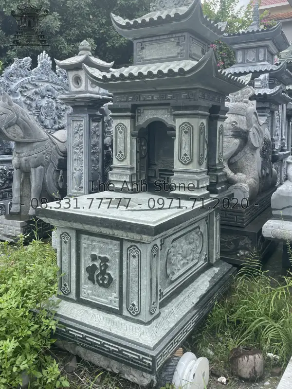 mộ đá 2 mái 12