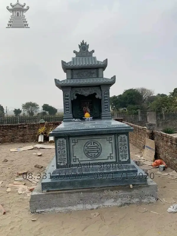 mộ đá 2 mái 7