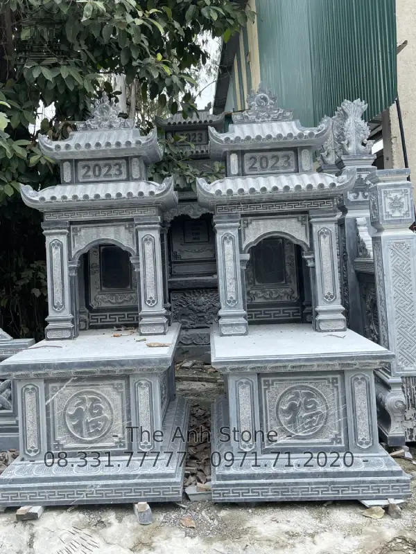 mộ đá 2 mái 9