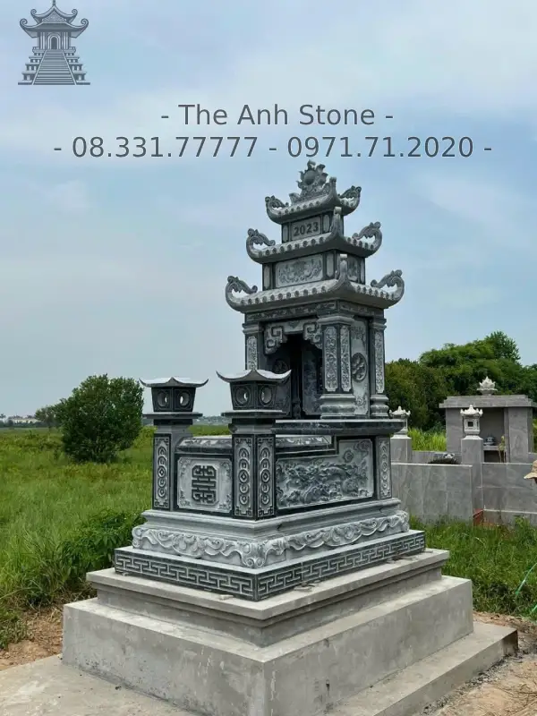 mộ đá 3 mái 10