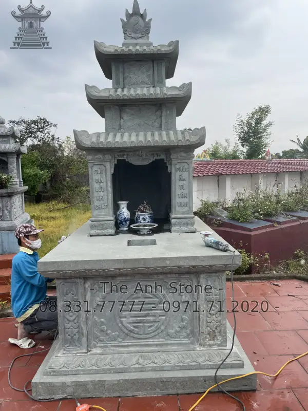 mộ đá 3 mái 5