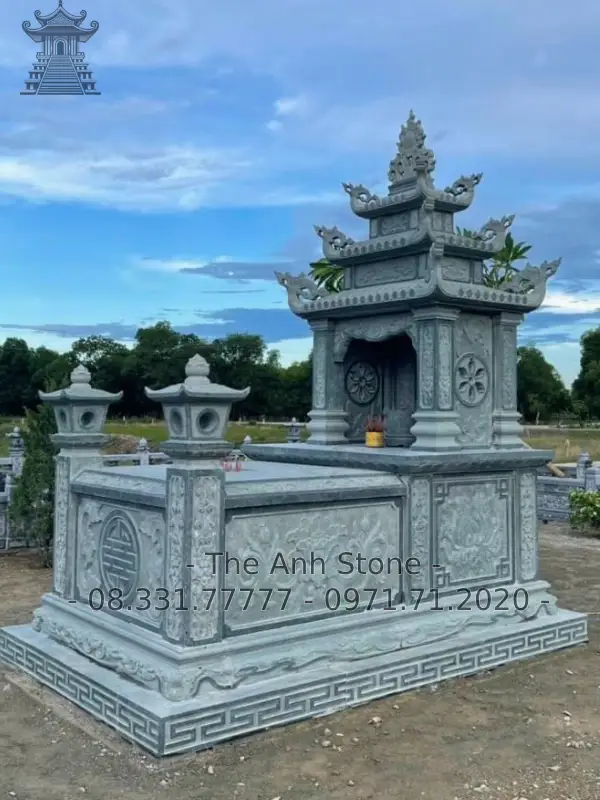 mộ đá 3 mái 6