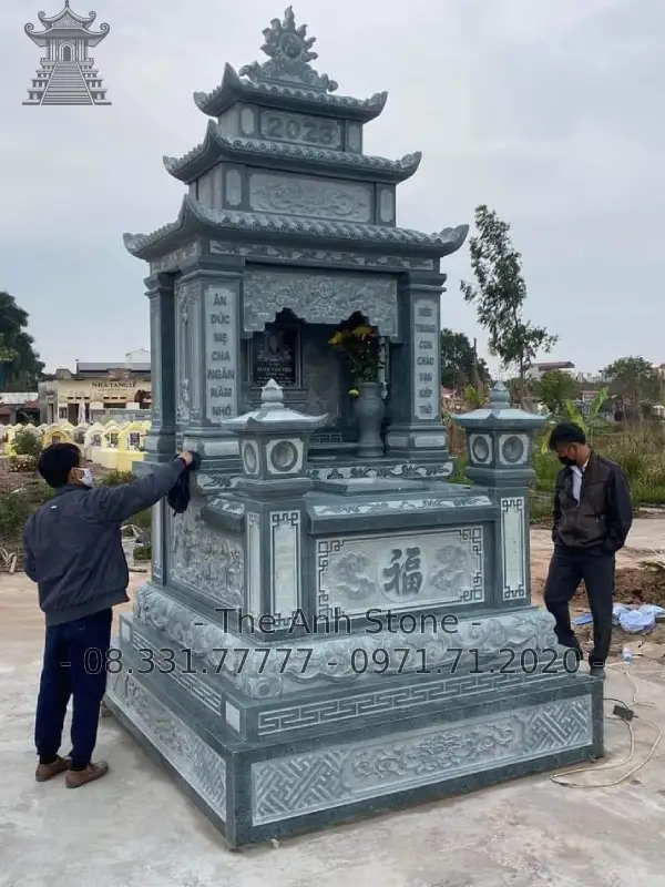 mộ đá 3 mái 9