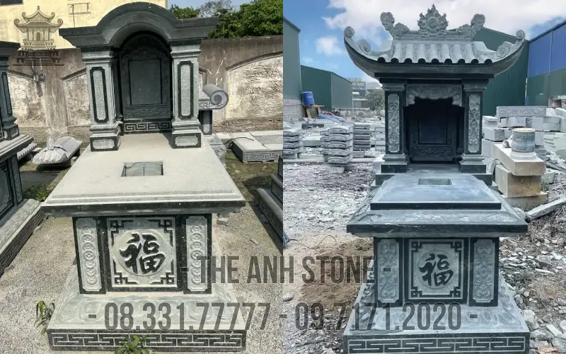 40+ Mẫu Mộ Đá Granite (Hoa cương ) Đẹp, Đơn Giản 4 Xây mộ đá Granite cần ưu tiên sự đơn giản với mức giá hợp lý