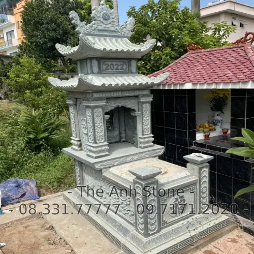 40+ Mẫu Mộ Đá Granite (Hoa cương ) Đẹp, Đơn Giản 5 Mộ đá granite