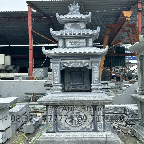 40+ Mẫu Mộ Đá Granite (Hoa cương ) Đẹp, Đơn Giản 14 Mộ đá granite