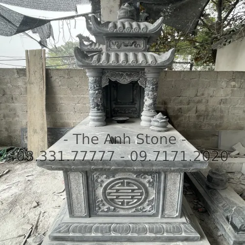40+ Mẫu Mộ Đá Granite (Hoa cương ) Đẹp, Đơn Giản 16 Mộ đá granite