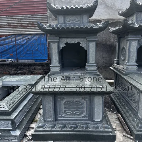 40+ Mẫu Mộ Đá Granite (Hoa cương ) Đẹp, Đơn Giản 17 Mộ đá granite