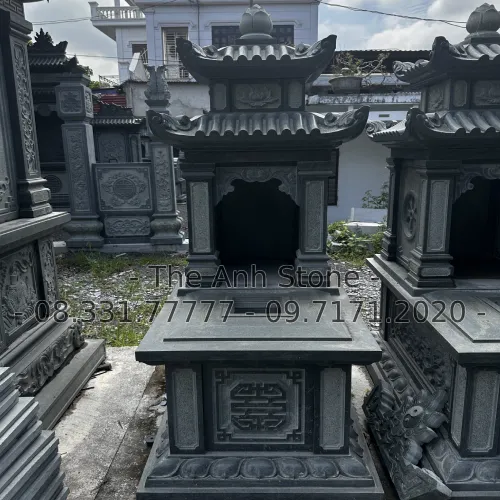 40+ Mẫu Mộ Đá Granite (Hoa cương ) Đẹp, Đơn Giản 18 Mộ đá granite
