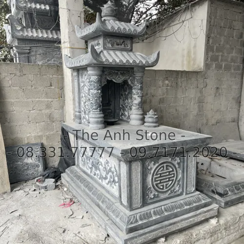 40+ Mẫu Mộ Đá Granite (Hoa cương ) Đẹp, Đơn Giản 20 Mộ đá granite