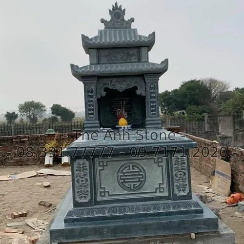 40+ Mẫu Mộ Đá Granite (Hoa cương ) Đẹp, Đơn Giản 22 Mộ đá granite