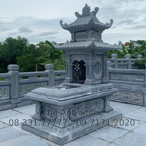 40+ Mẫu Mộ Đá Granite (Hoa cương ) Đẹp, Đơn Giản 23 Mộ đá granite