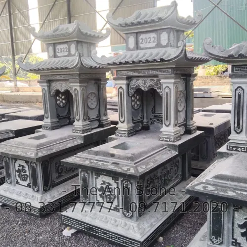 40+ Mẫu Mộ Đá Granite (Hoa cương ) Đẹp, Đơn Giản 26 Mộ đá granite