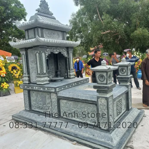 40+ Mẫu Mộ Đá Granite (Hoa cương ) Đẹp, Đơn Giản 27 Mộ đá granite