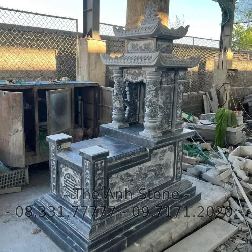 40+ Mẫu Mộ Đá Granite (Hoa cương ) Đẹp, Đơn Giản 28 Mộ đá granite
