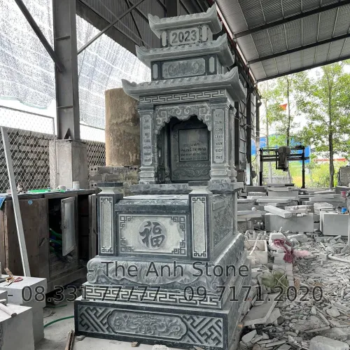 40+ Mẫu Mộ Đá Granite (Hoa cương ) Đẹp, Đơn Giản 29 Mộ đá granite