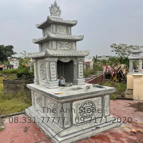 40+ Mẫu Mộ Đá Granite (Hoa cương ) Đẹp, Đơn Giản 33 Mộ đá granite