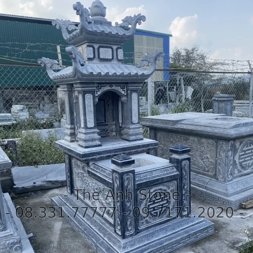 40+ Mẫu Mộ Đá Granite (Hoa cương ) Đẹp, Đơn Giản 35 Mộ đá granite