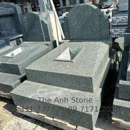 40+ Mẫu Mộ Đá Granite (Hoa cương ) Đẹp, Đơn Giản 39 Mộ đá granite