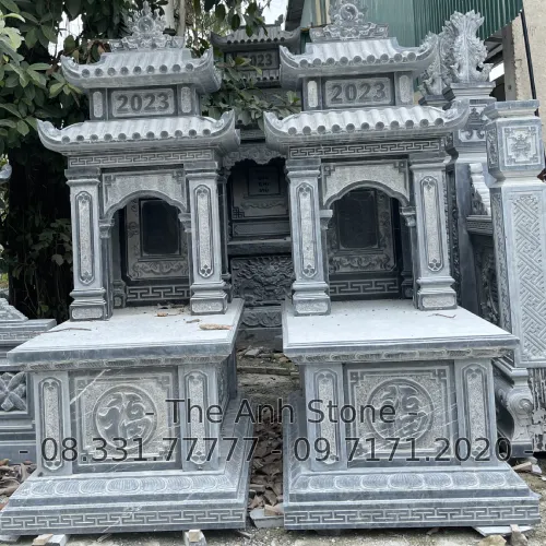 40+ Mẫu Mộ Đá Granite (Hoa cương ) Đẹp, Đơn Giản 9 Mộ đá granite