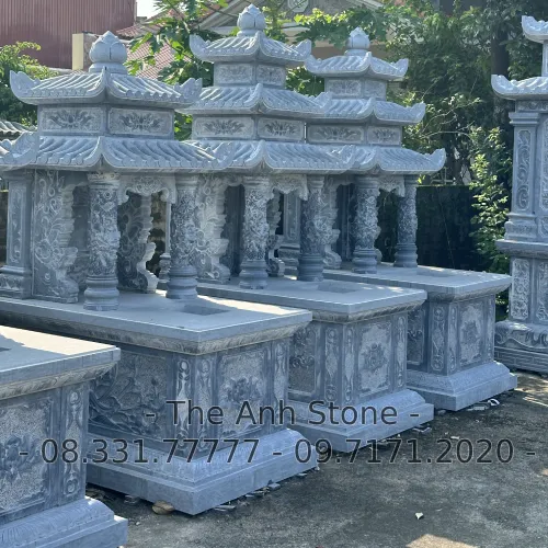 40+ Mẫu Mộ Đá Granite (Hoa cương ) Đẹp, Đơn Giản 12 Mộ đá granite