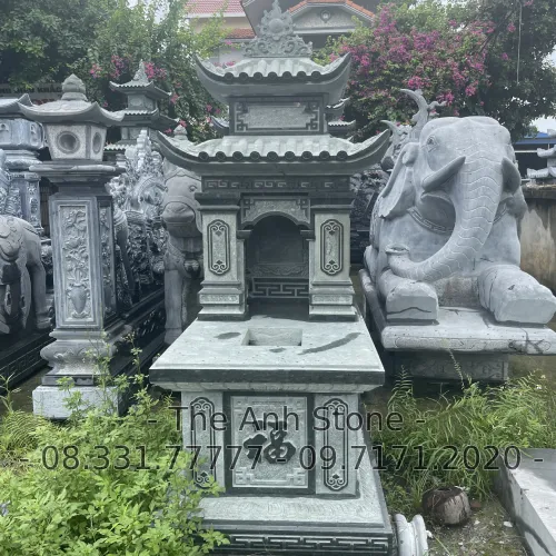 40+ Mẫu Mộ Đá Granite (Hoa cương ) Đẹp, Đơn Giản 13 Mộ đá granite