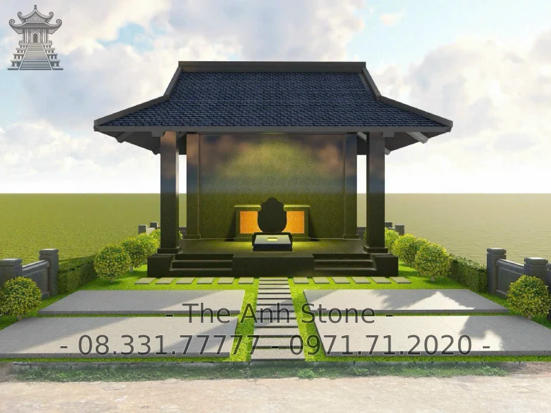 khuôn viên lăng mộ đẹp 10