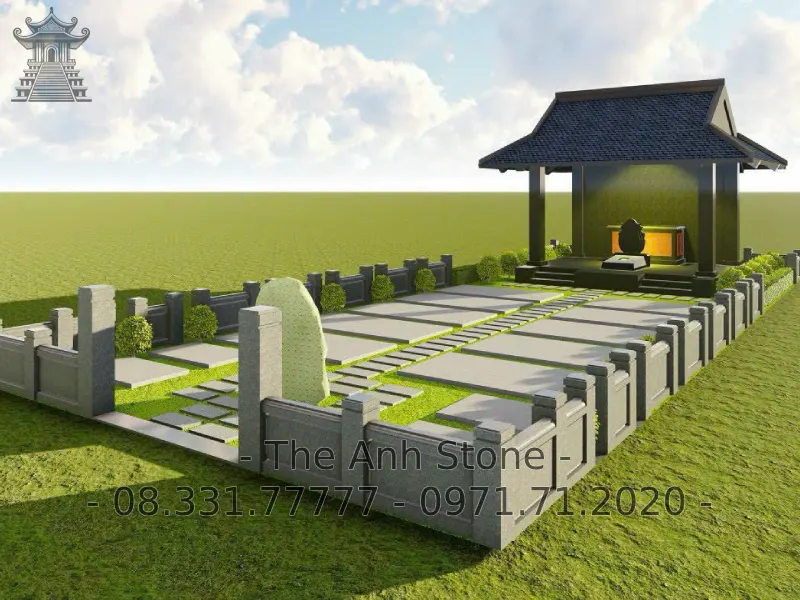 khuôn viên lăng mộ đẹp 11