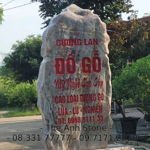 20+ Mẫu biển quảng cáo đá hoa cương đẹp - Bảng hiệu đá tự nhiên chất lượng cao 5 biển quảng cáo đá