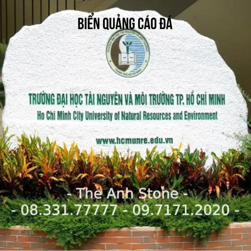 20+ Mẫu biển quảng cáo đá hoa cương đẹp - Bảng hiệu đá tự nhiên chất lượng cao 3 biển quảng cáo đá