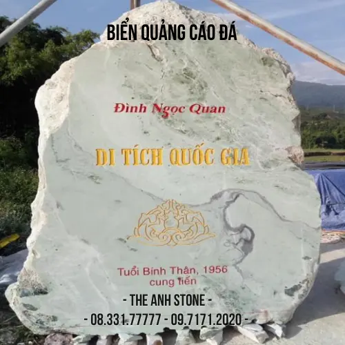 20+ Mẫu biển quảng cáo đá hoa cương đẹp - Bảng hiệu đá tự nhiên chất lượng cao 2 biển quảng cáo đá