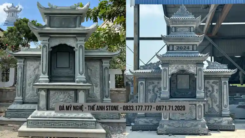 Mẫu Lăng Mộ Đá Đẹp Bền Vững, Trang Nghiêm Cho Mọi Dòng Họ - TAS 33 1 Chính vì vậy, việc lựa chọn mẫu lăng mộ đá phù hợp, kích thước chuẩn thước Lỗ Ban và đơn vị thi công uy tín là yếu tố vô cùng quan trọng.