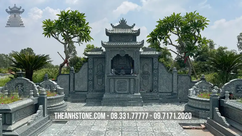 Nên chọn các loại đá làm lăng mộ như thế nào? Chi phí và chất lượng mỗi loại đá lăng mộ 3 Đá xanh rêu Thanh Hóa phù hợp với các công trình như khu lăng mộ đá, khuôn viên lăng mộ