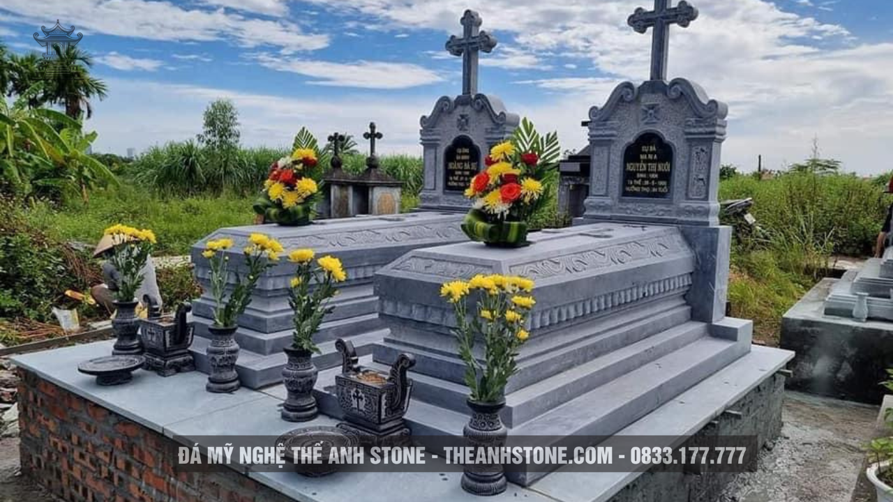 Làm mộ đá theo yêu cầu: Kiến tạo công trình tâm linh hoàn hảo với Thế Anh Stone 2 lam mo da theo yeu cau 3